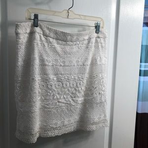 White skirt